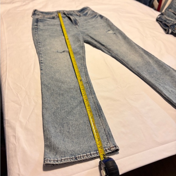 Old Navy Light Blue Flare Jeans - Picture 2 of 9